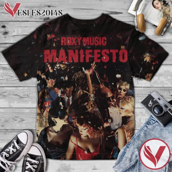 Roxy Music Manifesto Album Cover Shirt, Perfect Gifts For Music Lovers - Vesles2014S