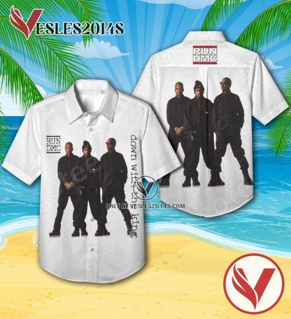 Run Dmc Down With The King Album Cover Hawaiian Shirt, Unique Gifts For Music Lovers - Vesles2014S