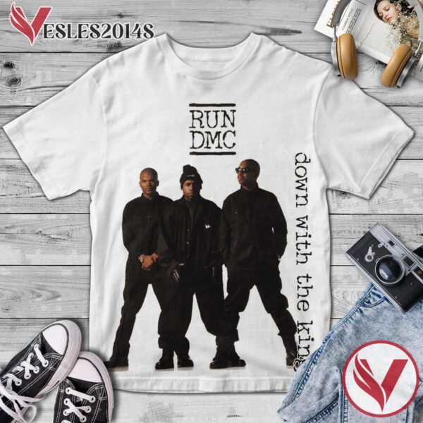 Run Dmc Down With The King Album Cover Shirt, Perfect Gifts For Music Lovers - Vesles2014S