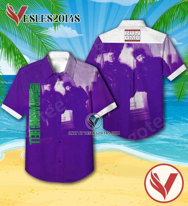 Run Dmc Raising Hell Album Cover Hawaiian Shirt, Unique Gifts For Music Lovers - Vesles2014S