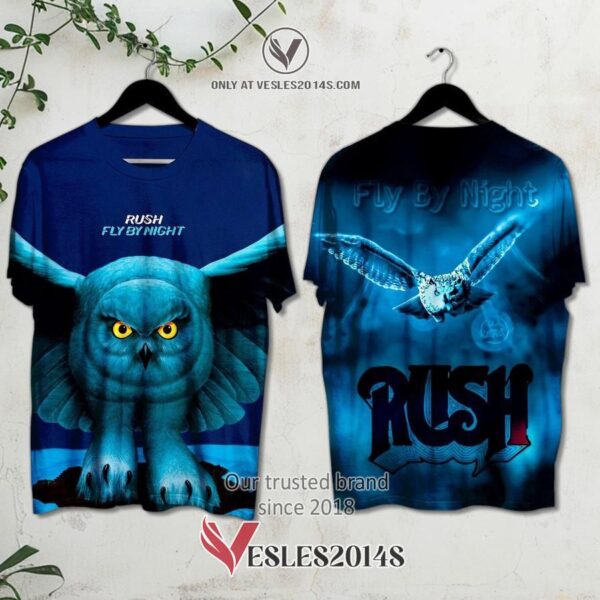 Rush Fly By Night Album 3D Shirt, Unique Gifts For Music Lovers - Vesles2014S