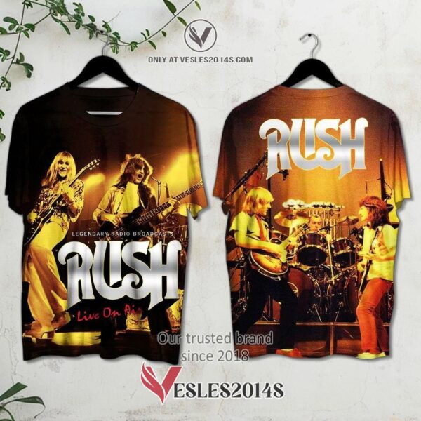 Rush Legendary Radio Broadcasts Live On Air Album 3D Shirt, Unique Gifts For Music Lovers - Vesles2014S