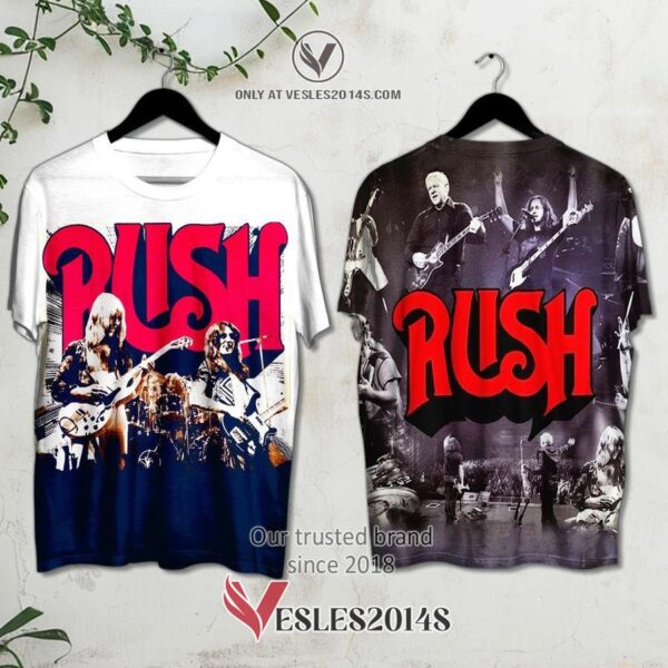 Rush Members The show Album 3D Shirt, Unique Gifts For Music Lovers - Vesles2014S