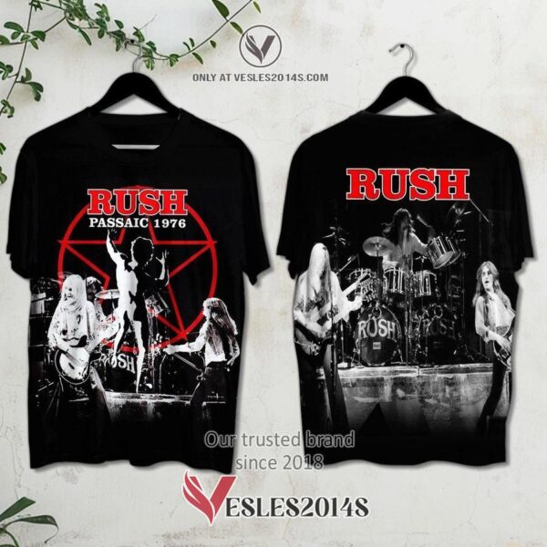 Rush Passaic 1976 Album 3D Shirt, Unique Gifts For Music Lovers - Vesles2014S