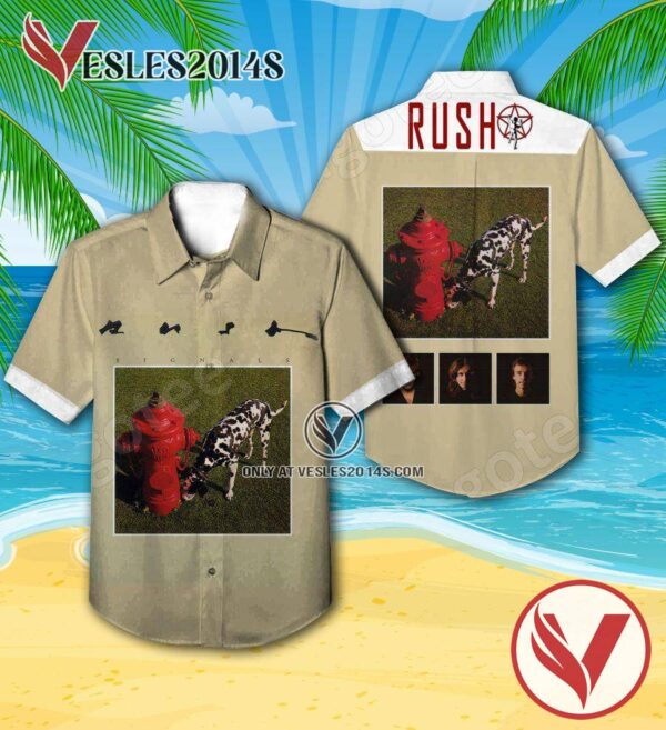 Rush Signals Album Cover Hawaiian Shirt, Unique Gifts For Music Lovers - Vesles2014S