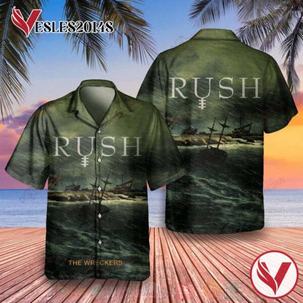 Rush the Wreckers Album Hawaiian Shirt, Best Gift For Music Lovers Vesles2014S