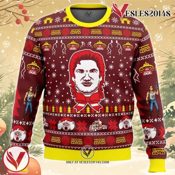 Russell for the Holidays Big Trouble in Little China Ugly Christmas Sweater, Unique Christmas Gift For Fans - Vesles2014S