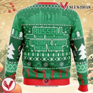 Russell for the Holidays Escape in New York Ugly Christmas Sweater, Unique Christmas Gift For Fans - Vesles2014S 1