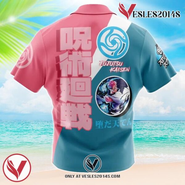 Ryomen Sukuna Jujutsu Kaisen Hawaiian Button Up Shirt, Perfect Gifts For Anime Lovers - Vesles2014S CxP 1