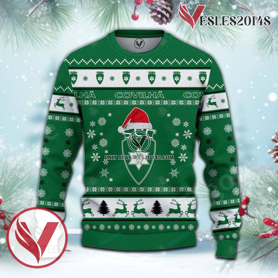 S.C. Covilhã Sport Ugly Christmas Sweater, Unique Gifts For Fans - Vesles2014aS 2