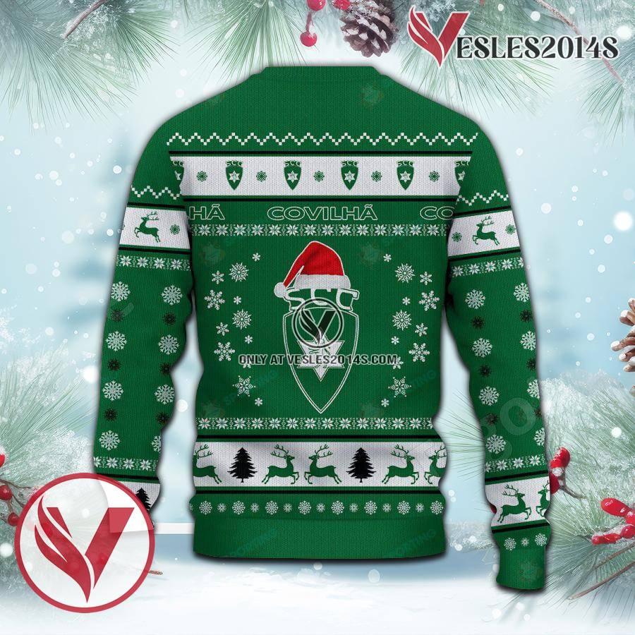 S.C. Covilhã Sport Ugly Christmas Sweater, Unique Gifts For Fans - Vesles2014aS 3