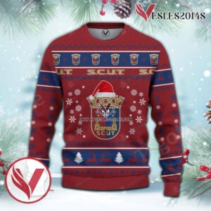 S.C.U. Torreense Sport Ugly Christmas Sweater, Unique Gifts For Fans - Vesles2014aS 2