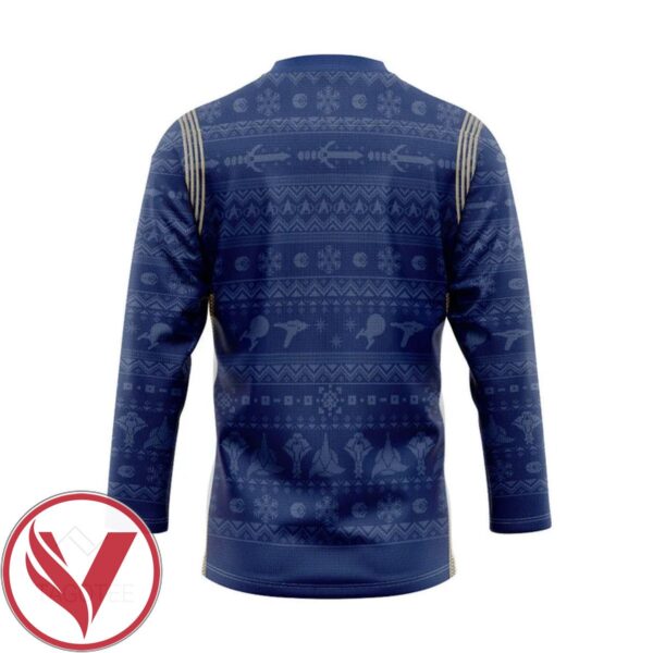 S.T Discovery 2017 Present Ugly Christmas Custom Hockey Jersey, Trending Gifts For Fans - Vesles2014s 1