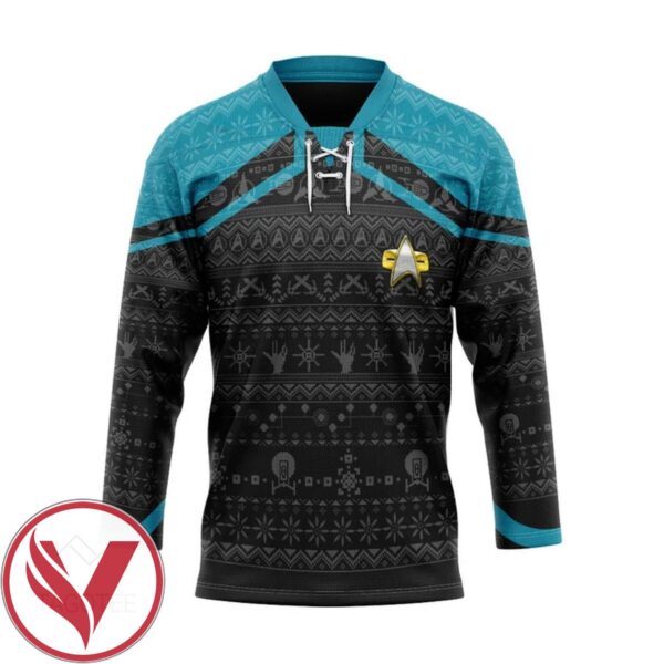 S.T Picard 2020 Blue Ugly Christmas Custom Hockey Jersey, Trending Gifts For Fans - Vesles2014s
