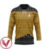 S.T The Next Generation 1987 Yellow Ugly Christmas Custom Hockey Jersey, Trending Gifts For Fans - Vesles2014s