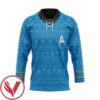 S.T The Original Series 1966 1969 Blue Ugly Christmas Custom Hockey Jersey, Trending Gifts For Fans - Vesles2014s