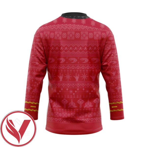S.T The Original Series 1966 1969 Red Ugly Christmas Custom Hockey Jersey, Trending Gifts For Fans - Vesles2014s 1