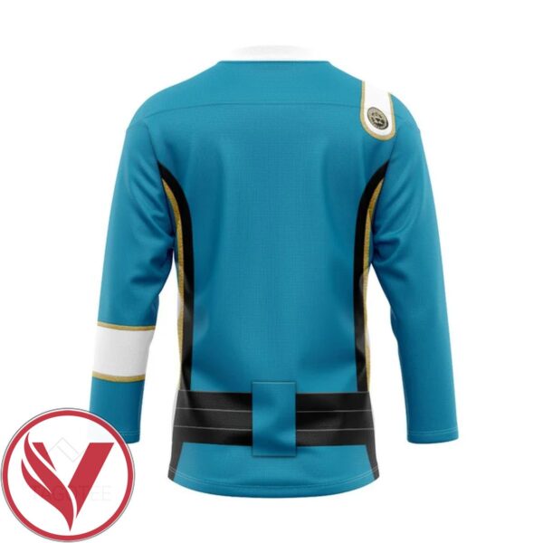 S.T Wrath of Khan Starfleet Blue Uniform Custom Hockey Jersey, Trending Gifts For Fans - Vesles2014s 1