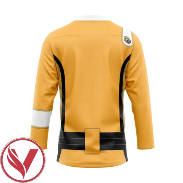 S.T Wrath of Khan Starfleet Yellow Uniform Custom Hockey Jersey, Trending Gifts For Fans - Vesles2014s 1