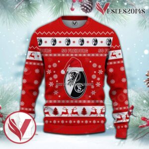 SC Freiburg II Sport Ugly Christmas Sweater, Unique Gifts For Fans - Vesles2014aS 2
