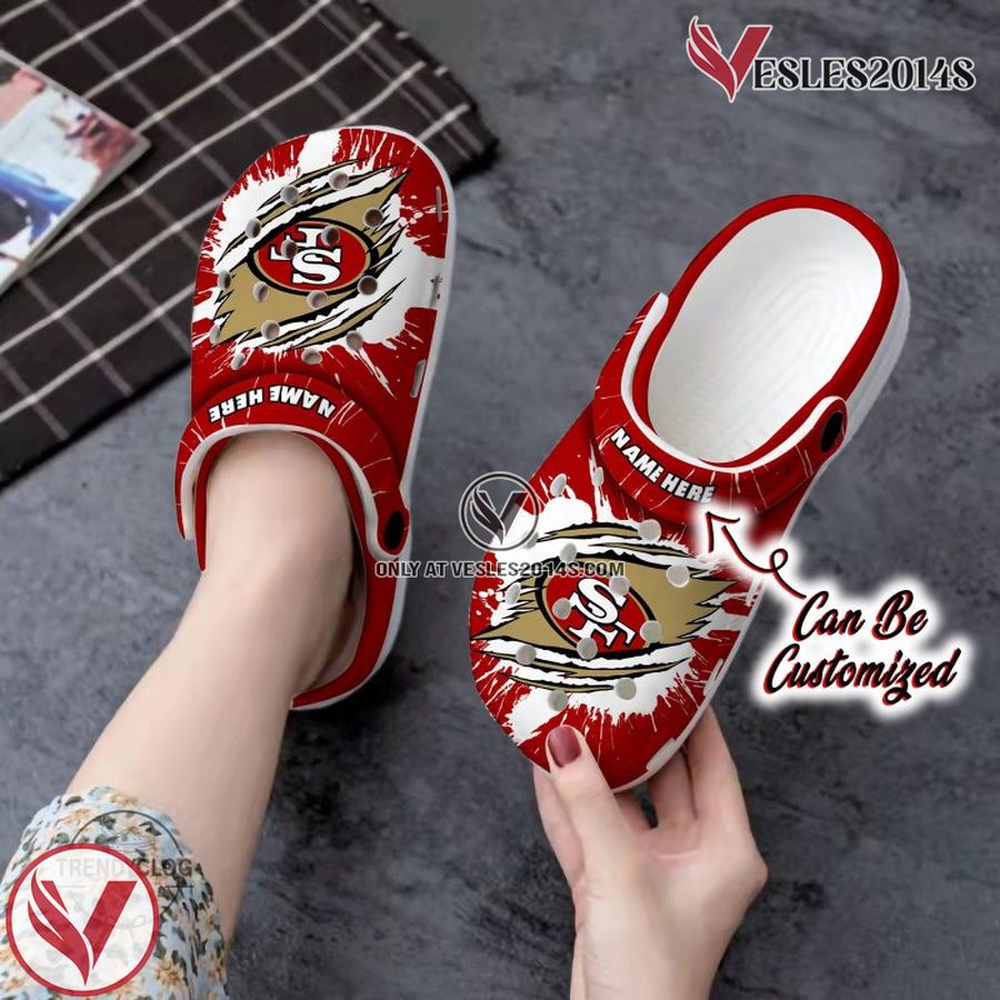 SF49 Football Claw Clog Shoes Custom Name, Unique Gift From Vesles2014S