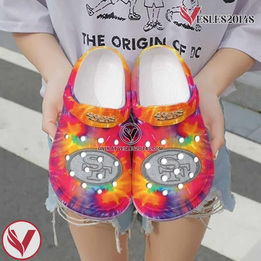 SF49 Tie Dye Gift For Fan Crocband Clogs, Unique Gift From Vesles2014S