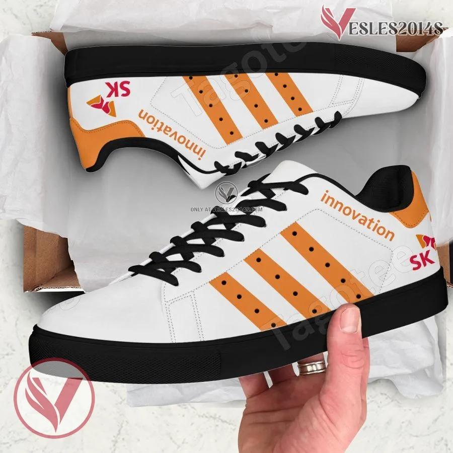 SK Innovation Logo Print Stan Smith Shoes For Men And Womens - Vesles2014s 1