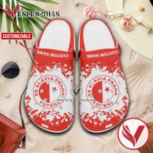 SK Slavia Praha Custom Name Crocs Shoes For Men And Women, Unique Clogs Shoes For Fans - Vesles2014S 1