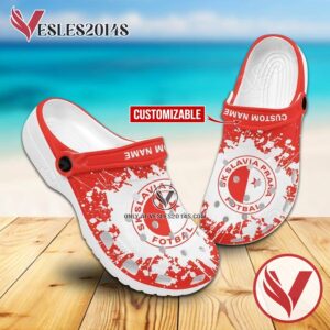 SK Slavia Praha Custom Name Crocs Shoes For Men And Women, Unique Clogs Shoes For Fans - Vesles2014S