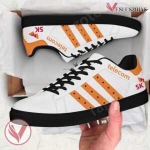 SK Telecom Logo Print Stan Smith Shoes For Men And Womens - Vesles2014s 1