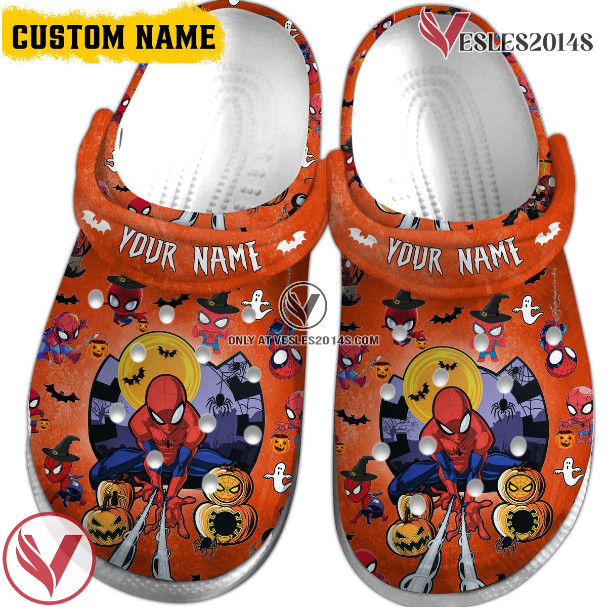 Spider Man Movie Cartoon Crocs Crocband Clogs Shoes Style 2 - Vesles2014S 3