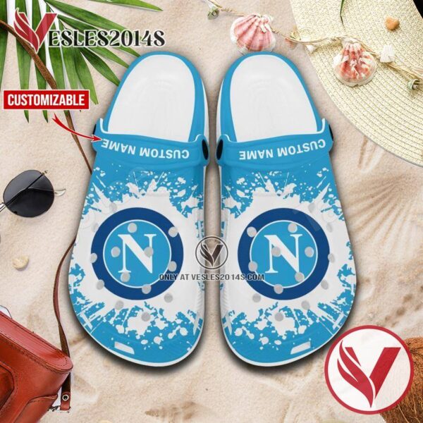 SSC Napoli Logo Custom Crocs Shoes For Men And Women, Unique Clogs Shoes For Fans - Vesles2014S 1