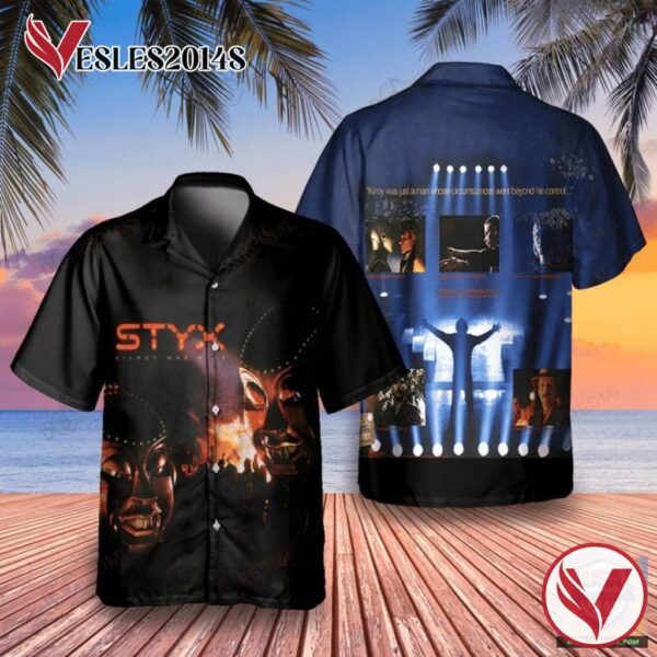 STYX Kilroy Was Here 1983 Album Hawaiian Shirt , Best Gift For Music Lovers Vesles2014S