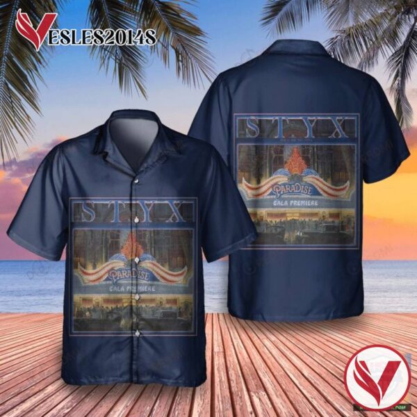 STYX Paradise Theatre 1981 Album Hawaiian Shirt , Best Gift For Music Lovers Vesles2014S