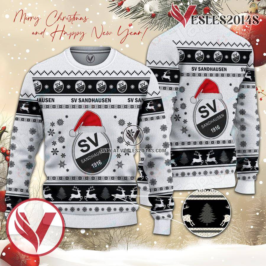 SV Sandhausen Sport Ugly Christmas Sweater, Unique Gifts For Fans - Vesles2014aS 1