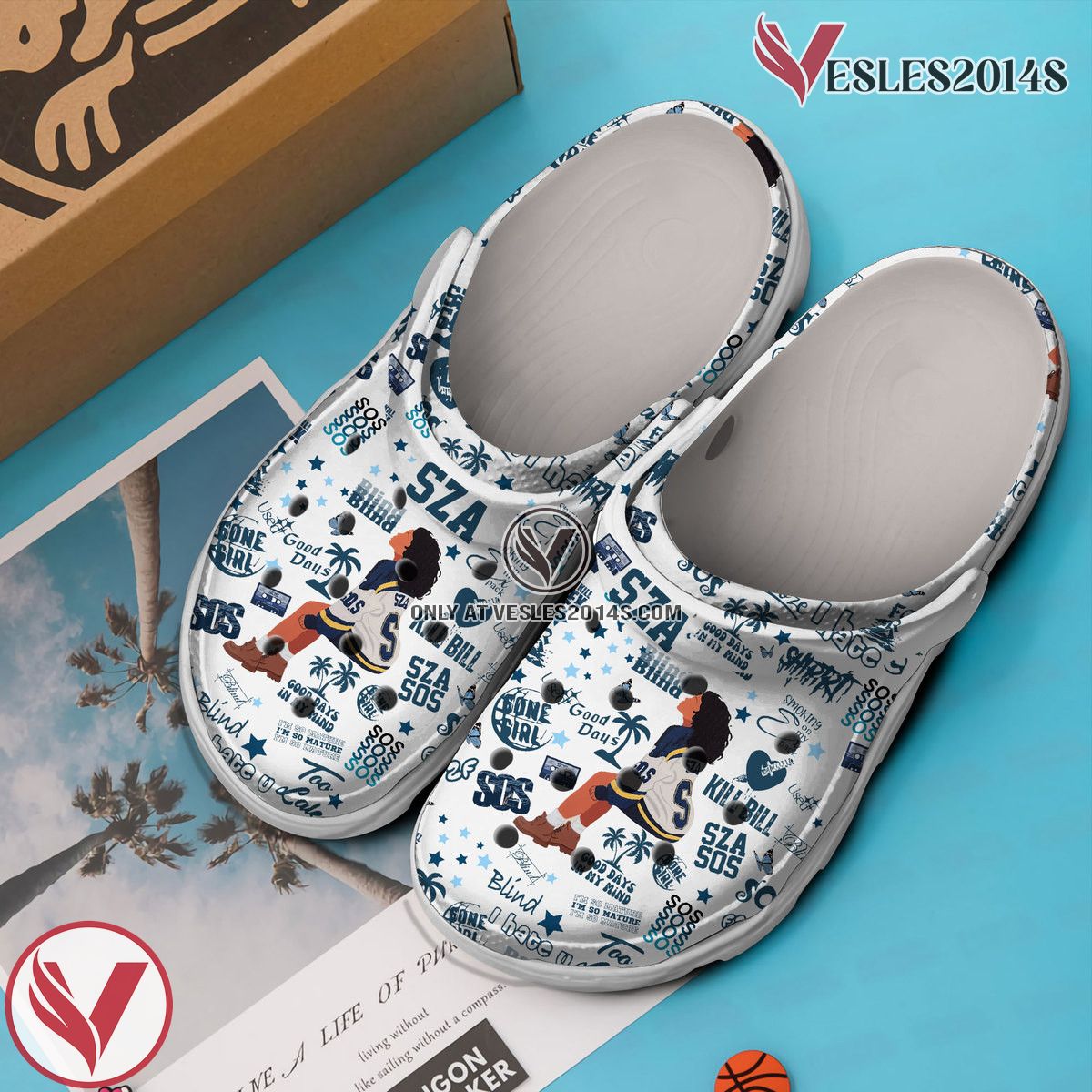 SZA Blind Music Crocs Crocband Clogs Shoes, Unique Gifts For Fans - Vesles2014S 3