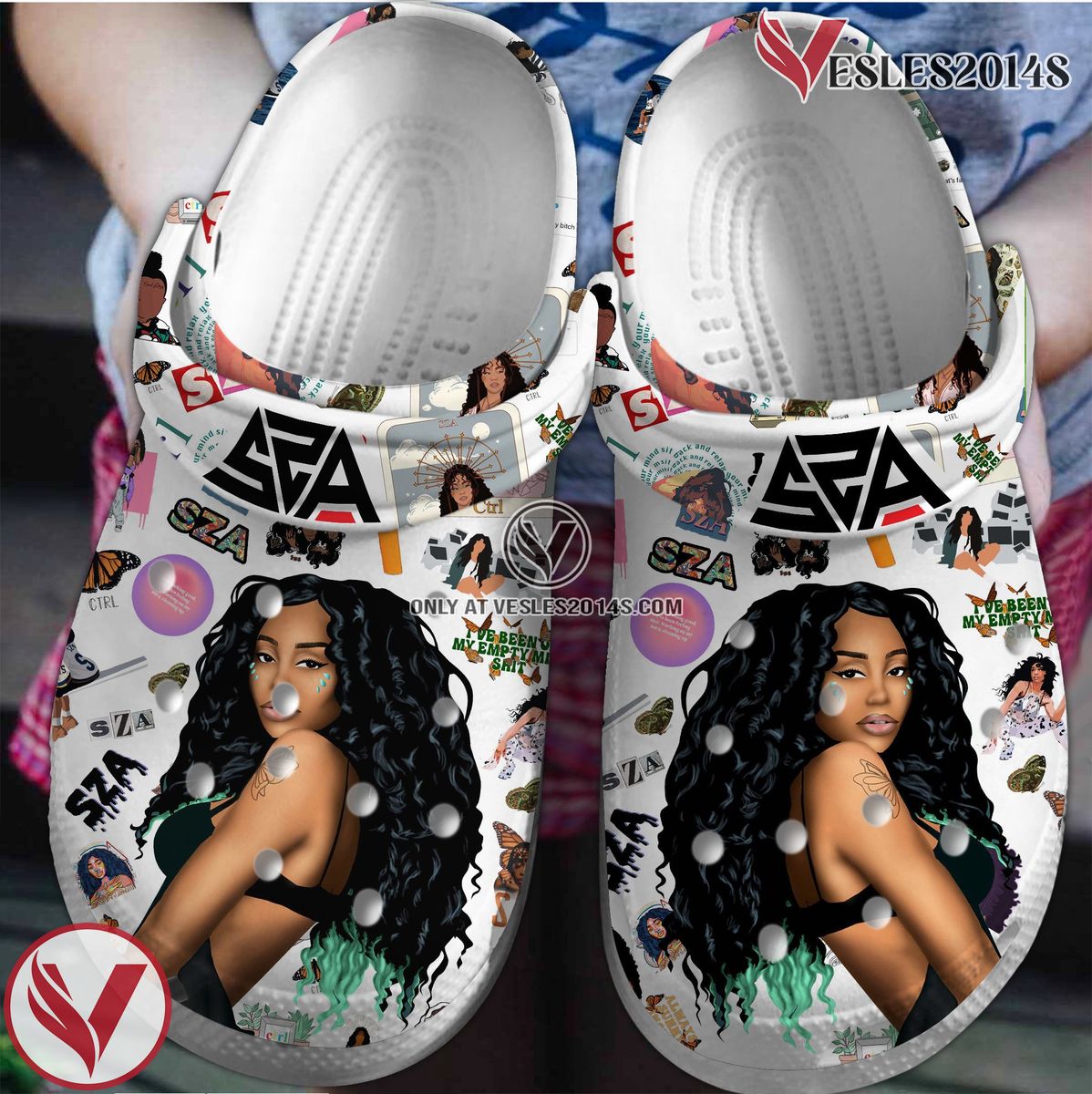 SZA Music Crocs Crocband Clogs Shoes, Unique Gifts For Fans Style 5 - Vesles2014S