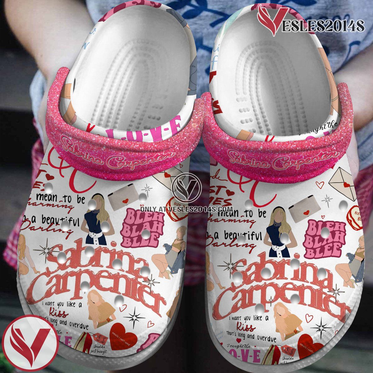 Sabrina Carpenter Music Crocs Crocband Clogs Shoes, Unique Gifts For Fans Style 6 - Vesles2014S