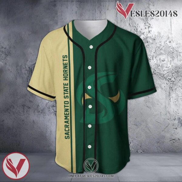 Sacramento State Hornets Baseball Jersey Half Style NCAA, Unique Gifts For Fans - Vesles2014s