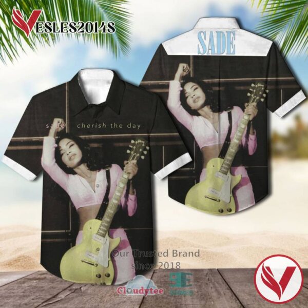 Sade Band Cherish the Day Album Hawaiian Shirt, Best Gift For Music Lovers Vesles2014S