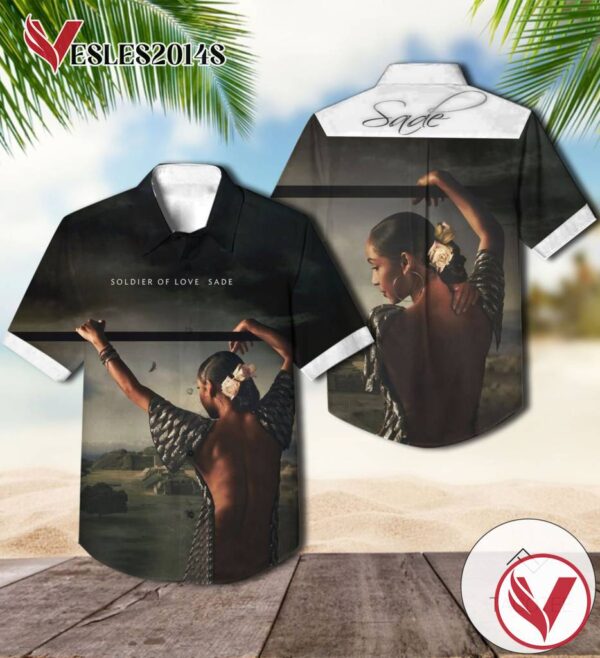 Sade Soldier Of Love Album Cover Hawaiian Shirt, Best Gift For Music Lovers Vesles2014S