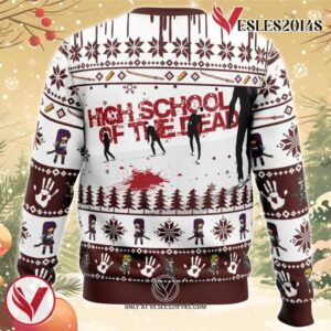 Saeko Busujima Highschool of the Dead Ugly Christmas Sweater, Unique Christmas Gift For Fans - Vesles2014S 1