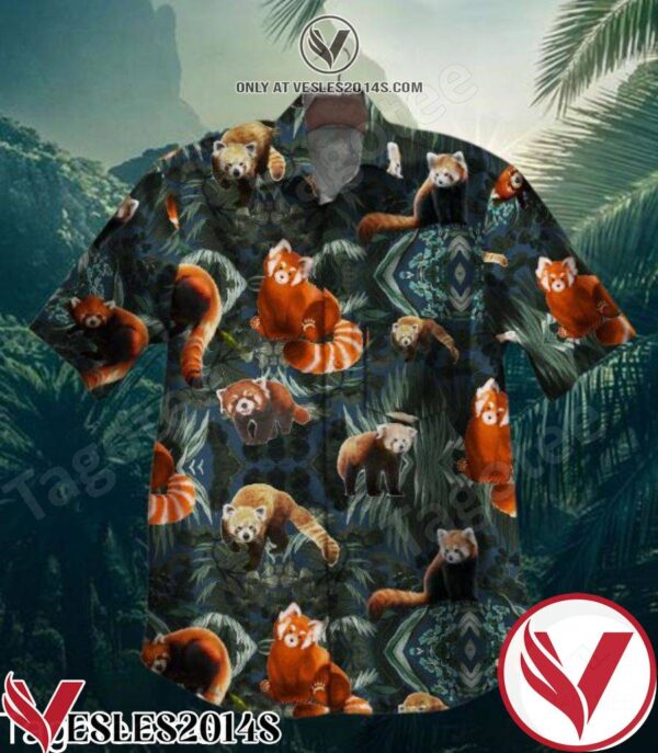 Safari Red Panda Tropical Hawaiian Shirt, Unique Gifts For Friends - Vesles2014S 1