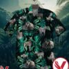 Safari Zebra Tropical Leaves Print Black Hawaiian Shirt, Unique Gifts For Friends - Vesles2014S 1