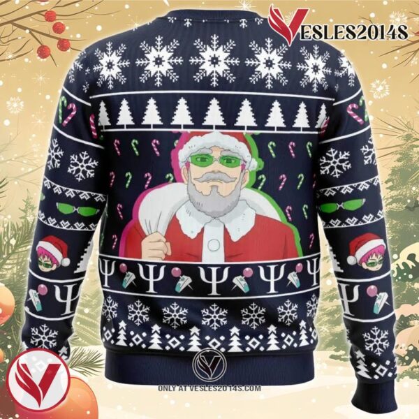 Saiki Claus Isn’t Real The Disastrous Life of Saiki K Ugly Christmas Sweater, Unique Christmas Gift For Fans - Vesles2014S 1