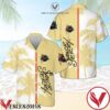 Sailor Jerry Rum Palm Tree White Yellow Hawaiian Shirt And Short, Unique Gifts For Friends - Vesles2014S 1
