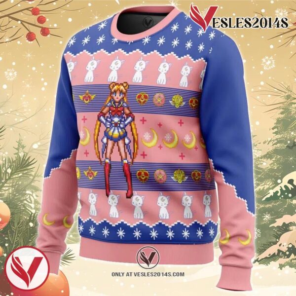 Sailor Moon Ugly Christmas Sweater, Unique Christmas Gift For Fans - Vesles2014S 1