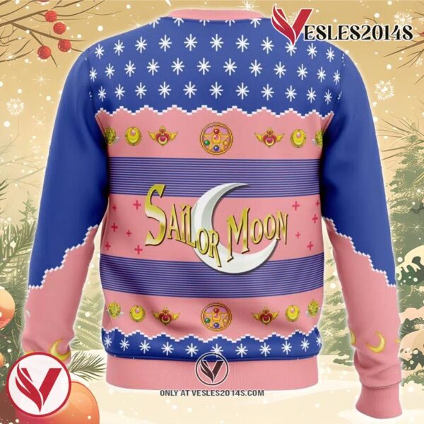 Sailor Moon Ugly Christmas Sweater, Unique Christmas Gift For Fans - Vesles2014S 3