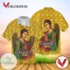 Saint Gabriel For Men And Women Graphic Print Short Sleeve Hawaiian Casual Shirt Vesles2014S