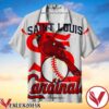 Saint Louis Cardinals University Riot White Hawaiian Shirt, Unique Gifts For Friends - Vesles2014S 1